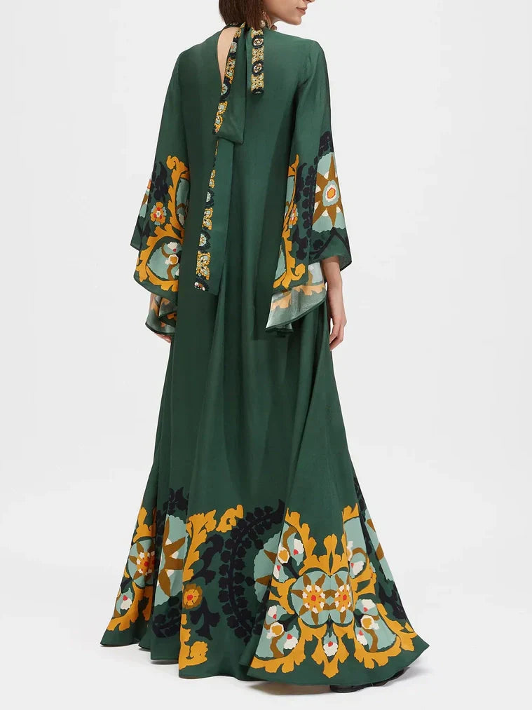 Multicolor Relaxed Printed Maxi Dress Dresses