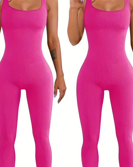 Women's Suspender Tank Top Tights Pink pink
