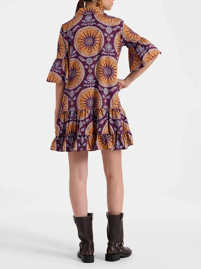 Tiered Dropped Waist Mini Dress Dresses