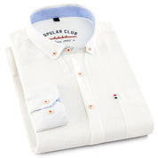 Timeless Button-Up Shirt for All-Day Comfort White Men Shirts