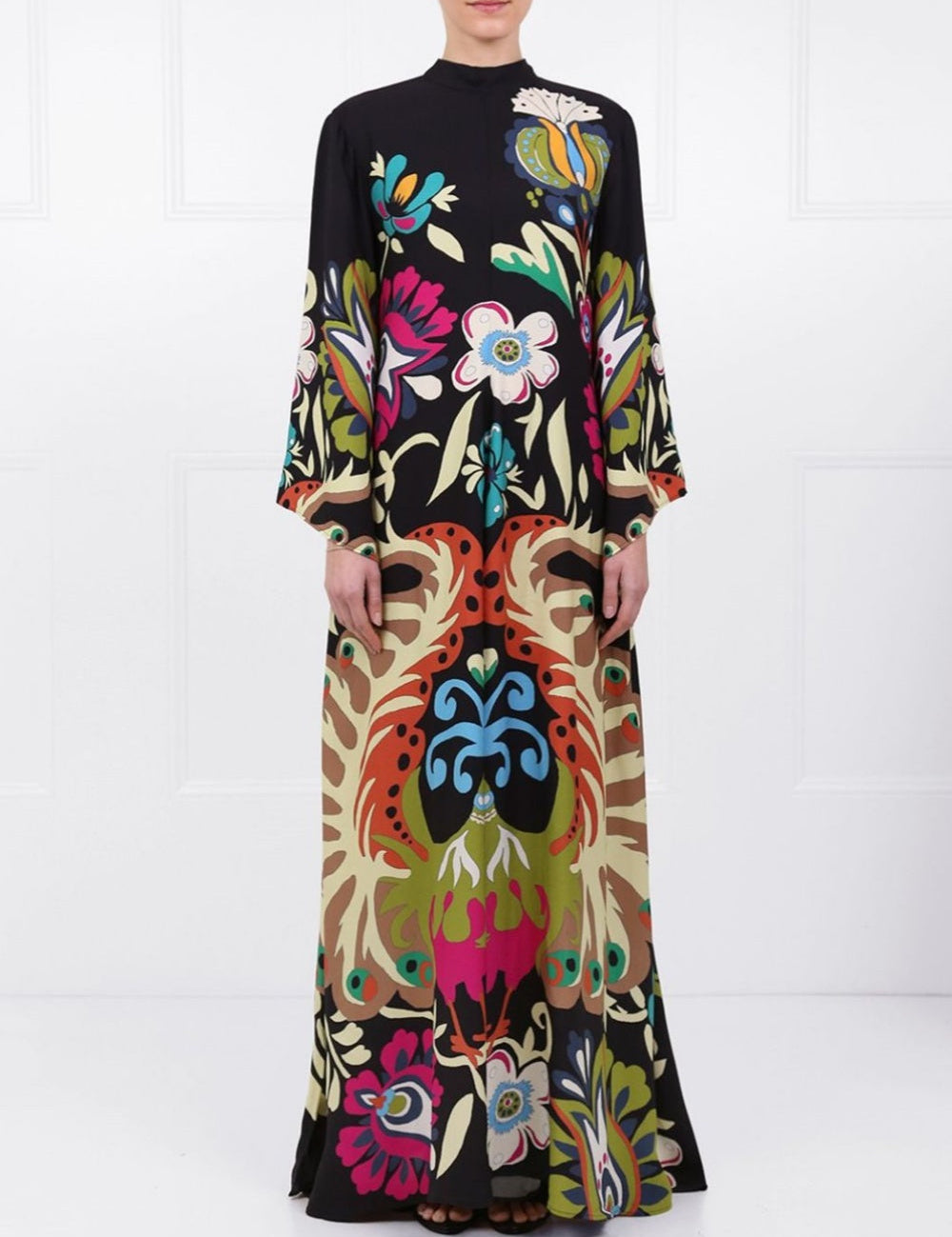 Peacock Printed Maxi Dress Dresses
