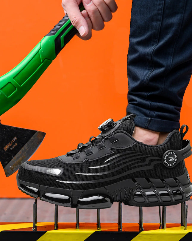 Safety Shoes Steel Toe Cap Shoes Comfortable and Light Work Shoes-UltraSafe X Black shoes