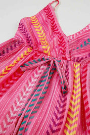 Printed Surplice Maxi Cami Dress