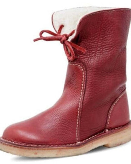 Bradford Winter Snow Boots Red Boots