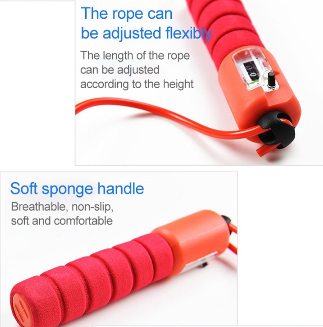 Adjustable Skipping Rope with Counter Cardio