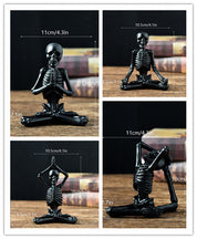 Cool Skeleton Meditation Pose Decor Set1 Halloween Decorations