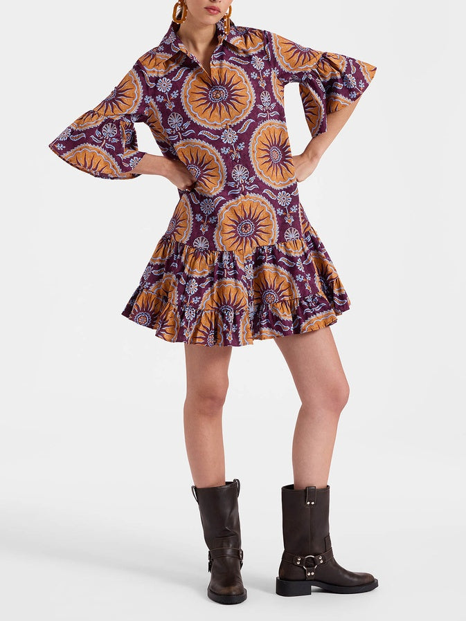 Tiered Dropped Waist Mini Dress Dresses