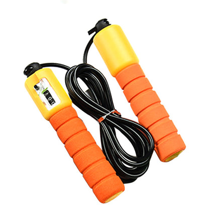 Adjustable Skipping Rope with Counter Orange Cardio