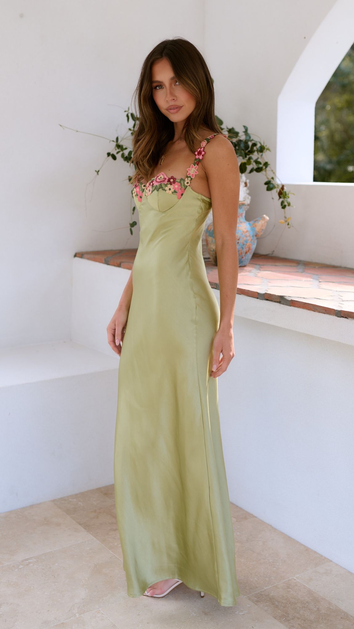 Elsie | Maxi Dress with Flower Detail Dresses