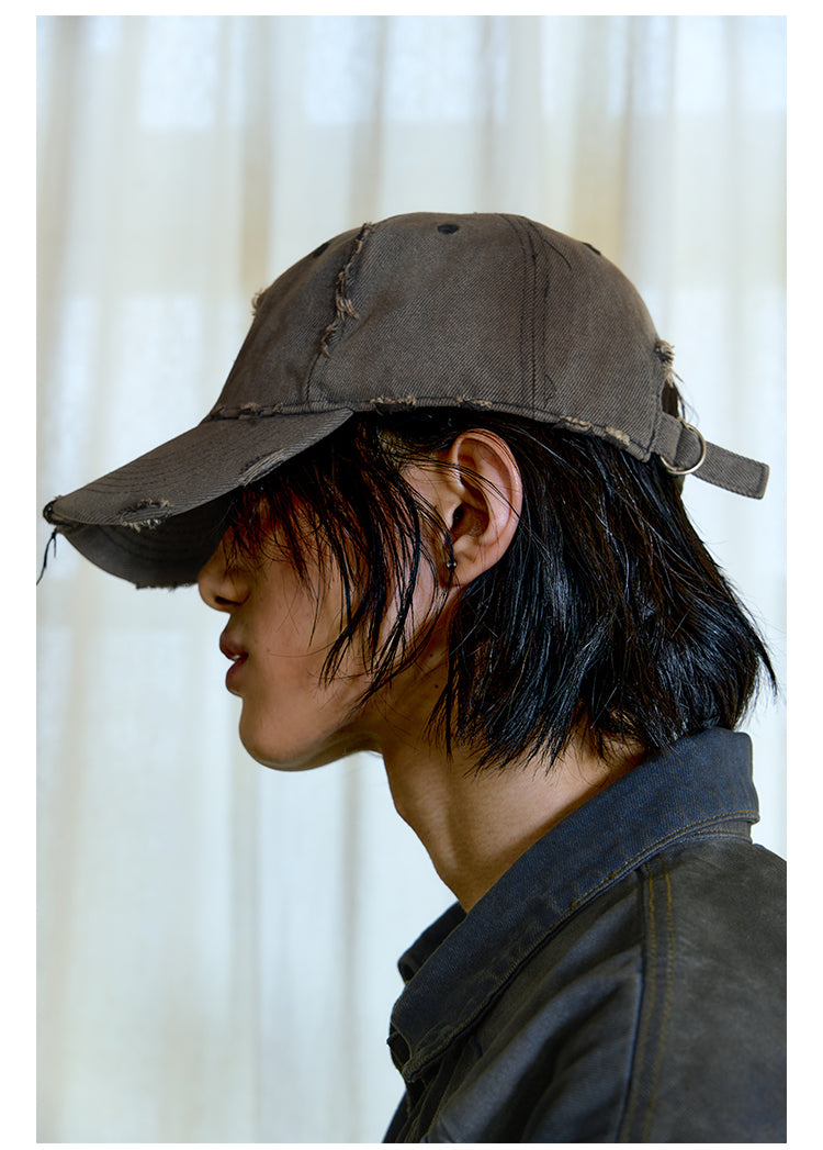 Unisex Mesh-Rust Embroidery Cap Caps