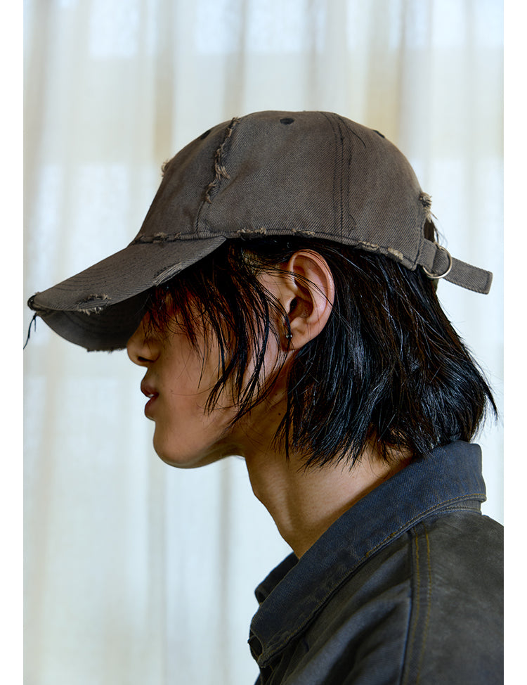 Unisex Mesh-Rust Embroidery Cap Caps