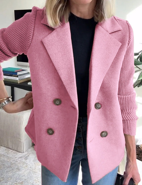 Sasha Casual Blazer Coat Pink Women's Coats & Jackets