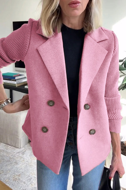 Sasha Casual Blazer Coat Pink Women's Coats & Jackets