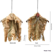 Halloween LED Skull Prop Yellow 23x19x2cm Halloween Decorations