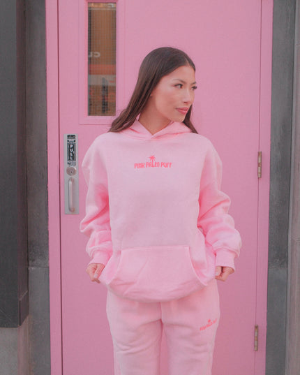 Classic Puff Hoodie in Pink