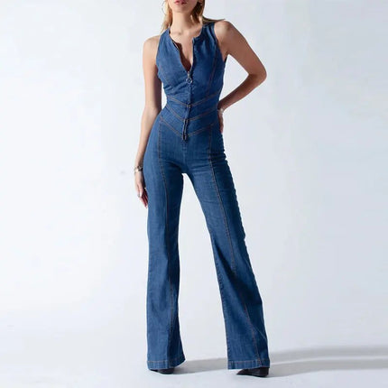 Beth | Denim Jumpsuit Blue Jumpsuits