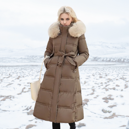 Luxury Winter Coat Coffee - Beige Winter Coat