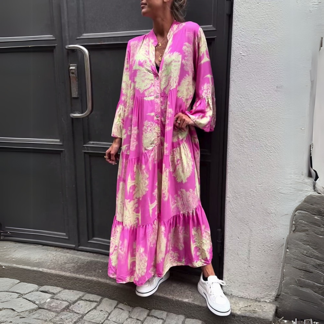 Nerina | Stylish Floral Maxi Dress Dresses