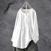 Tummy Covering Tunic Blouse White Blouse