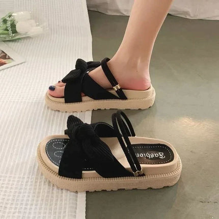 Women's AirFlora Lightweight Sandals Black Orthopedic Sandals