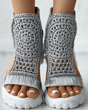 Freya™ - Knitted Orthopedic Sandals With Handmade Details