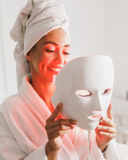 Vrimlo 7 Color LED Therapy Mask for Effortlessly Smoother Skin Beauty