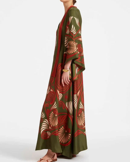 Elegance Dazzling Print Maxi Dress Dresses