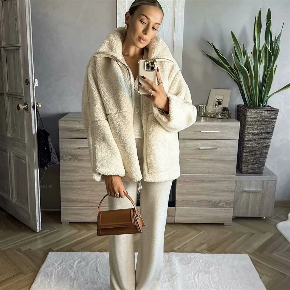 Cozy Teddy Fleece Jacket Fleece Jacket