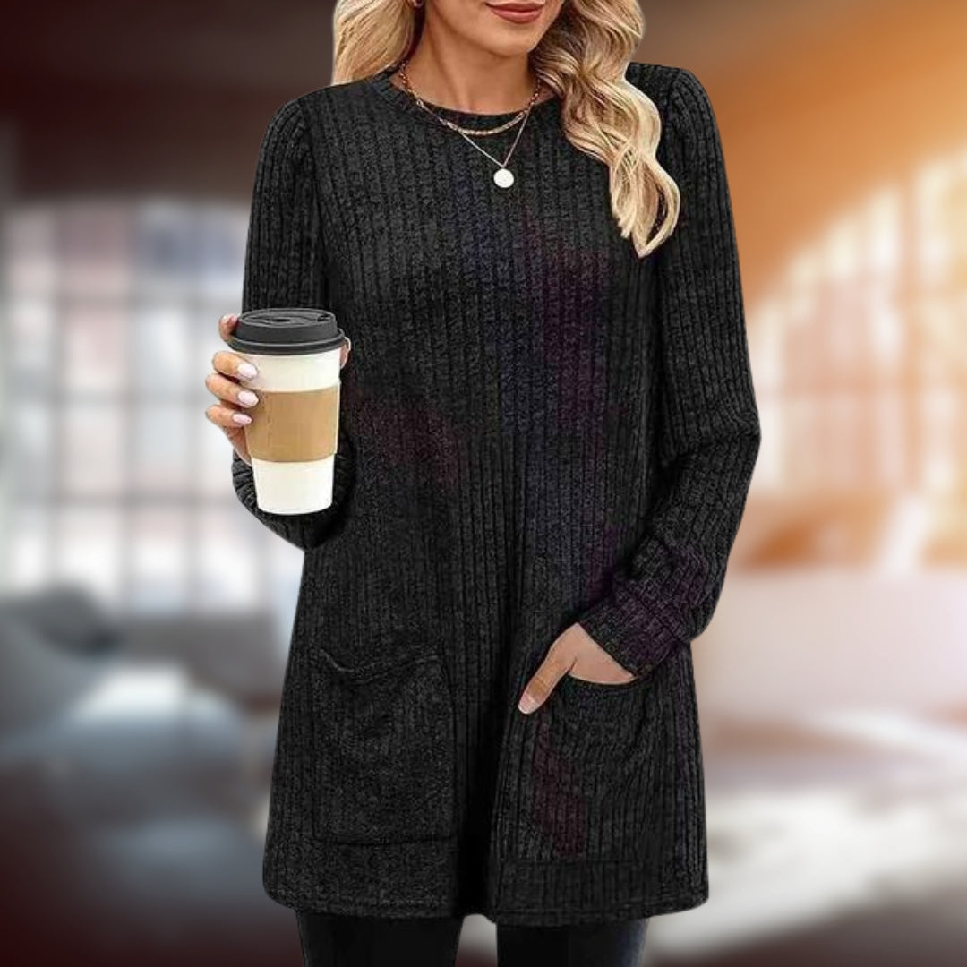 Colina | Elegant Pullover Black