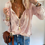 Orana | Boho Blouse Pink Blouse