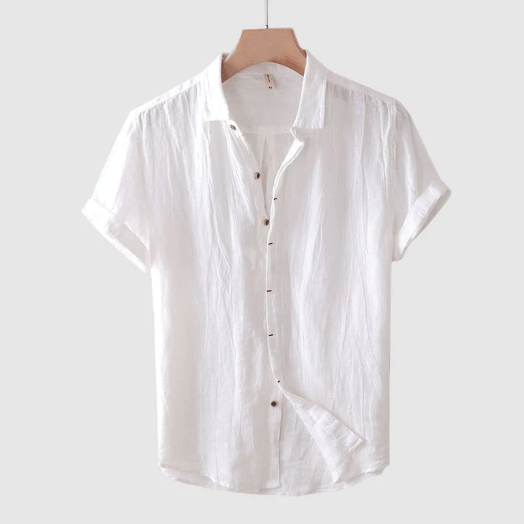 Men's Classic Linen Shirt – Breathable, Lightweight & Stylish White Shirts