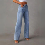 Cate | Flared Denim Jeans Pants