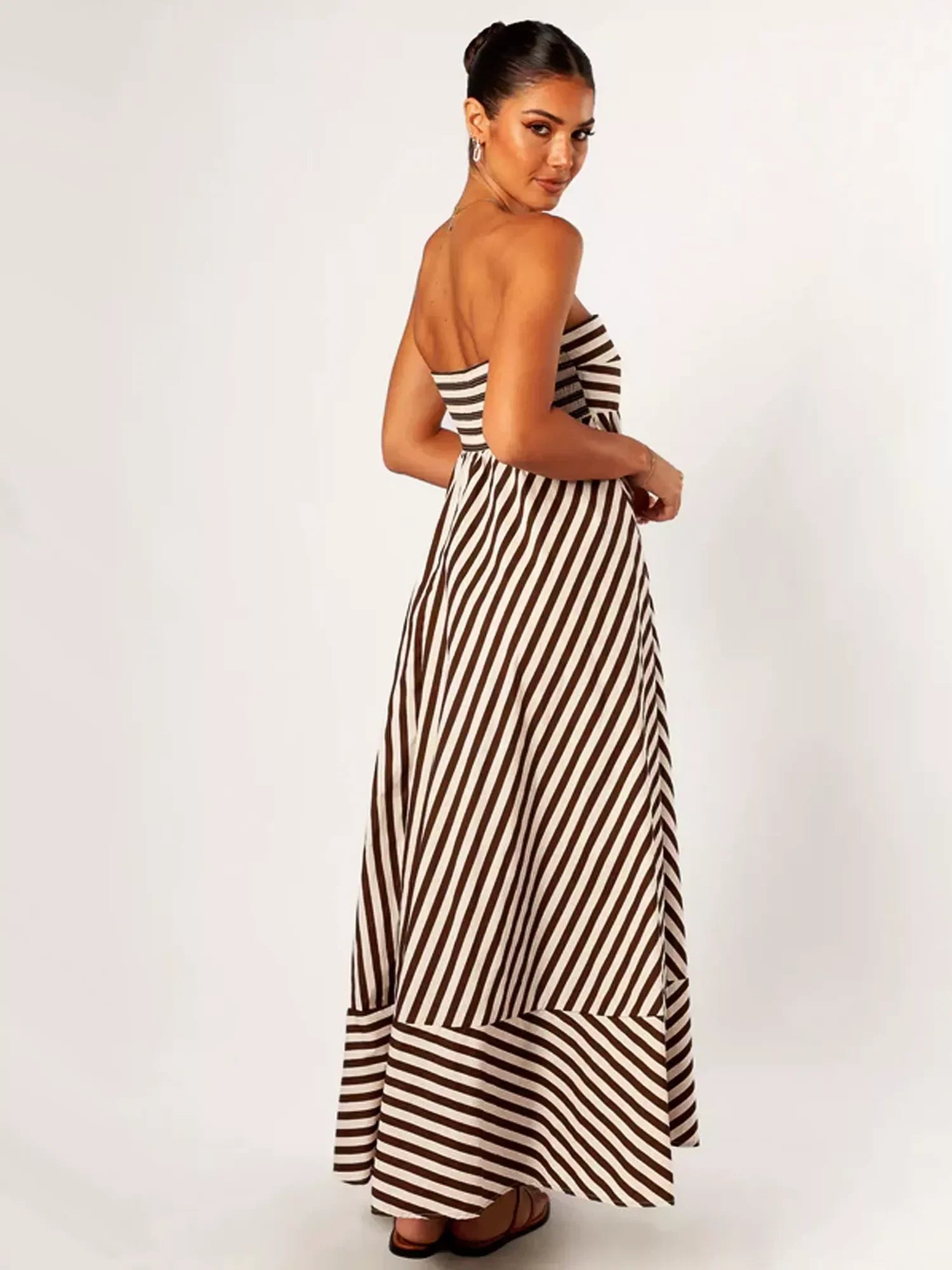 Nocturnal Charm Ruched Maxi Dress Dresses