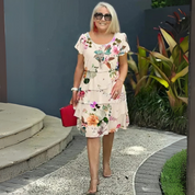 Lillian | Floral Comfort Dress Dresses