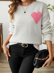 Love Sweater for Women Dark grey Love Sweater
