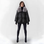 Stylish Winter Coat with Luxury Black Parka jacket