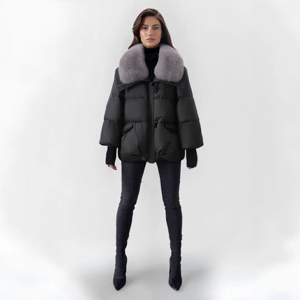 Stylish Winter Coat with Luxury Black Parka jacket