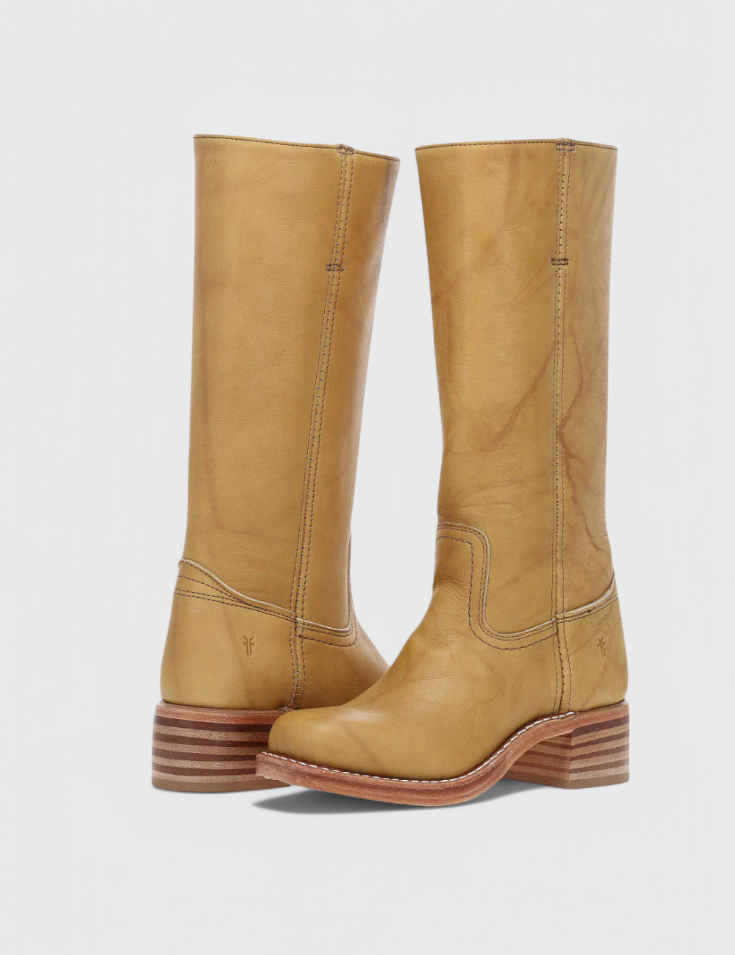 Grace Modern Classic Leather Boots – All-Season Comfort & Style Yellow Boots