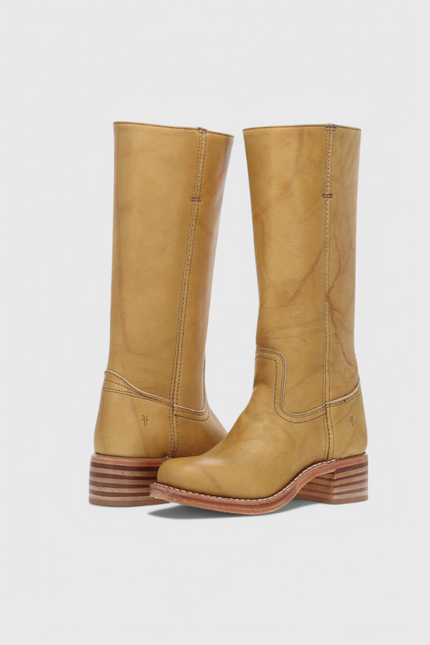Grace Modern Classic Leather Boots – All-Season Comfort & Style Yellow Boots