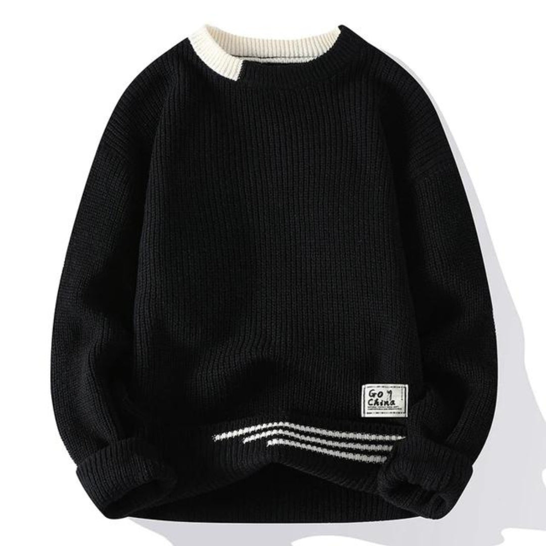 Sam | Cozy Knit Sweater Black