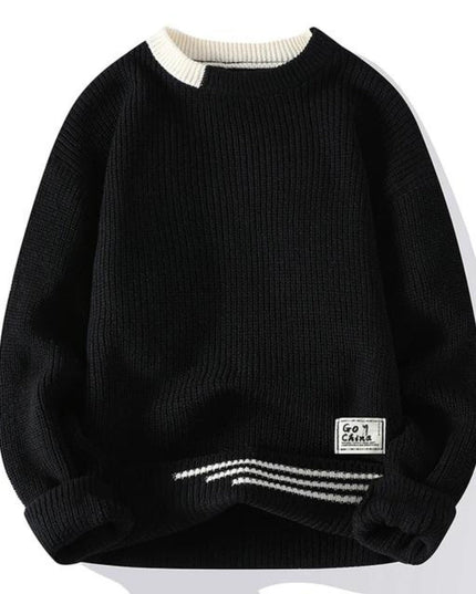 Sam | Cozy Knit Sweater Black