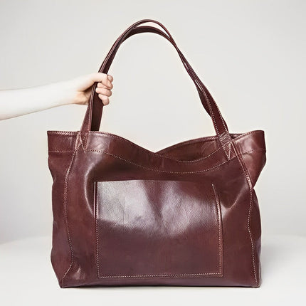 Aurelia | Vintage Leather Shoulder Bag Wine