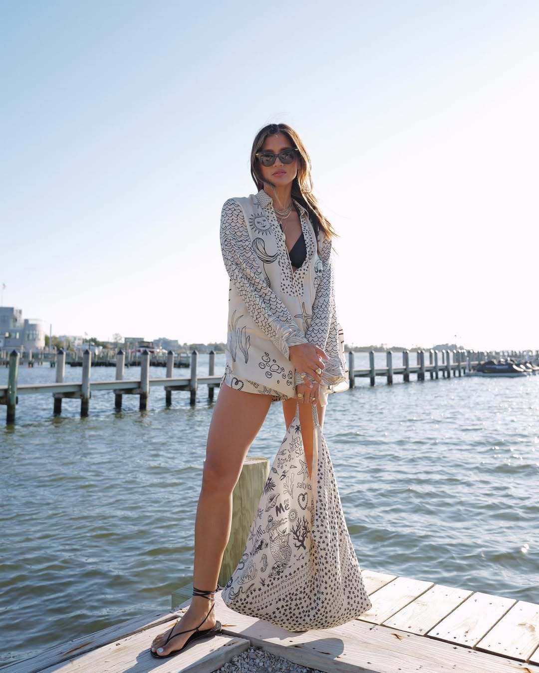 Flower Print Shirt Short Set Women Outfit Sets