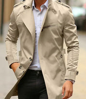 Nate | Elegant Trenchcoat Beige Coat