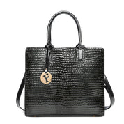 Women’s PU Leather Handheld Crossbody Bag Black Crossbody Bag