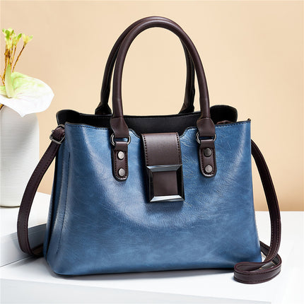 Big Buckle Handbags Blue Big Buckle Handbags
