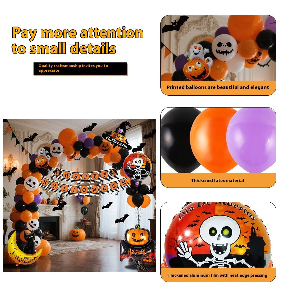 Halloween Flag & Balloon Combo Set Halloween Decorations