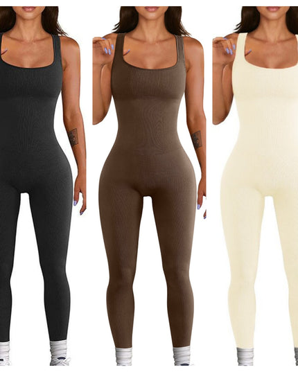 Women's Suspender Tank Top Tights BlackBeigeCoffee
