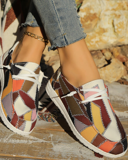 Trendy Plaid Canvas Shoes Shoes