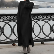 Ediva | Stylish Autumn Dress Black S Dresses